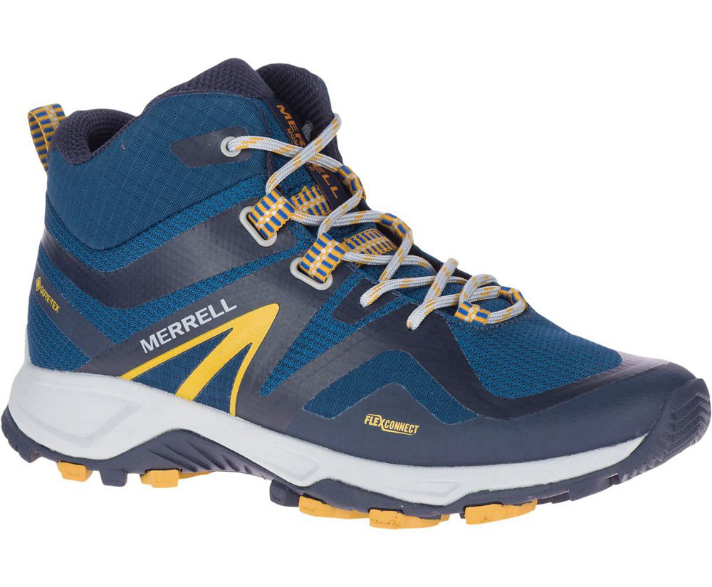 Merrell Hiking Boots Blue - MQM Flex 2 Mid GORE-TEX® - Mens 49AJBOGUY